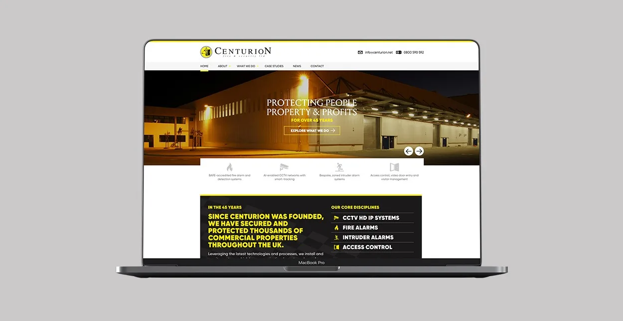 New Centurion CCTV & Fire Security Website